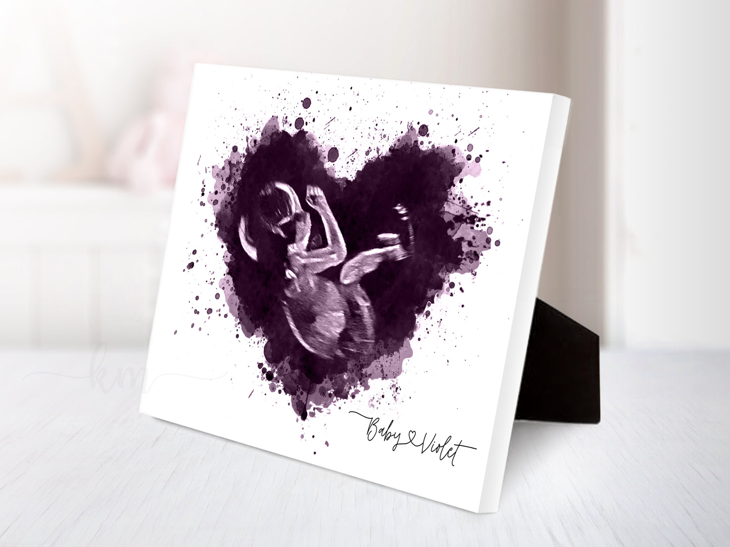 Splatter Heart Ultrasound Art