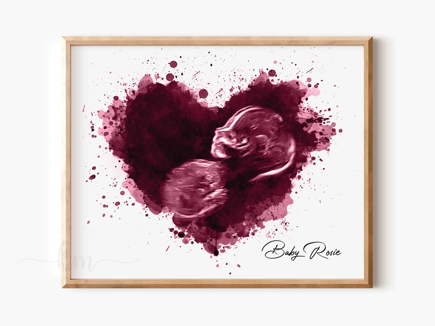 Splatter Heart Ultrasound Art