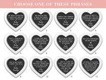 Load image into Gallery viewer, Baby Loss Announcement different wording to choose from. Miscarriage and Pregnancy Loss Quotes.

