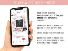 Load image into Gallery viewer, Digital Pregnancy Announcement easy and stress-free social media idea 
