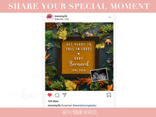 Load image into Gallery viewer, Fall Leaves Digital Pregnancy Announcement
