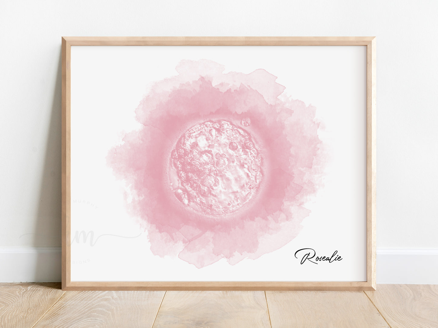 Circle Watercolor IVF Embryo Art