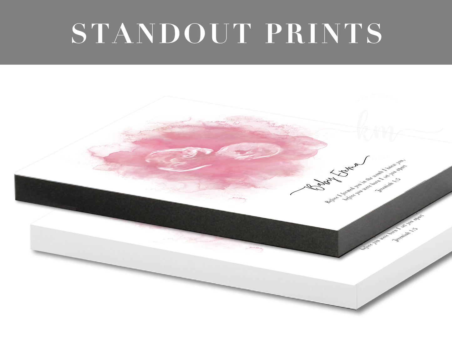 Splatter Heart Ultrasound Art with Baby Heartbeat