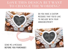Load image into Gallery viewer, Pregnancy Loss Announcement, custom wording is available
