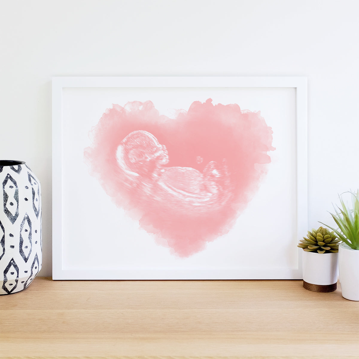 Custom Watercolor Ultrasound Art Personalized Embryo Art for Baby Shower New Mom Gift Infant Loss Gift Miscarriage
