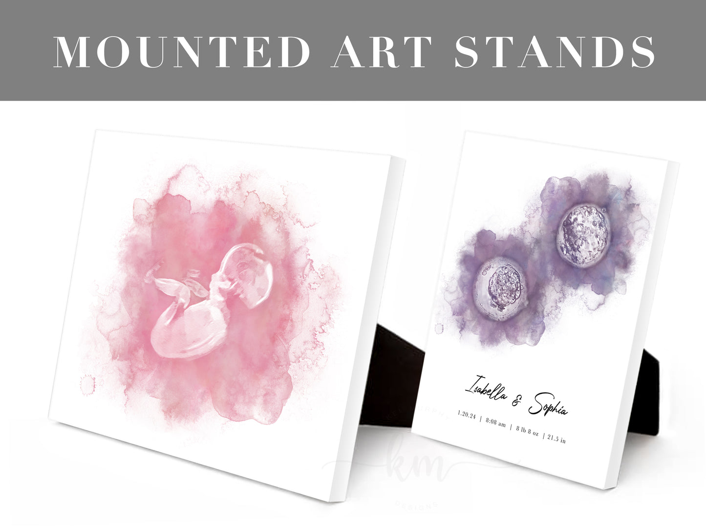 Splatter Heart Ultrasound Art (Vertical)