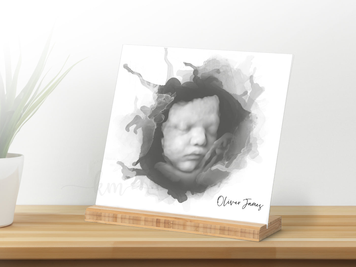 Alcohol Ink 3D Ultrasound Art