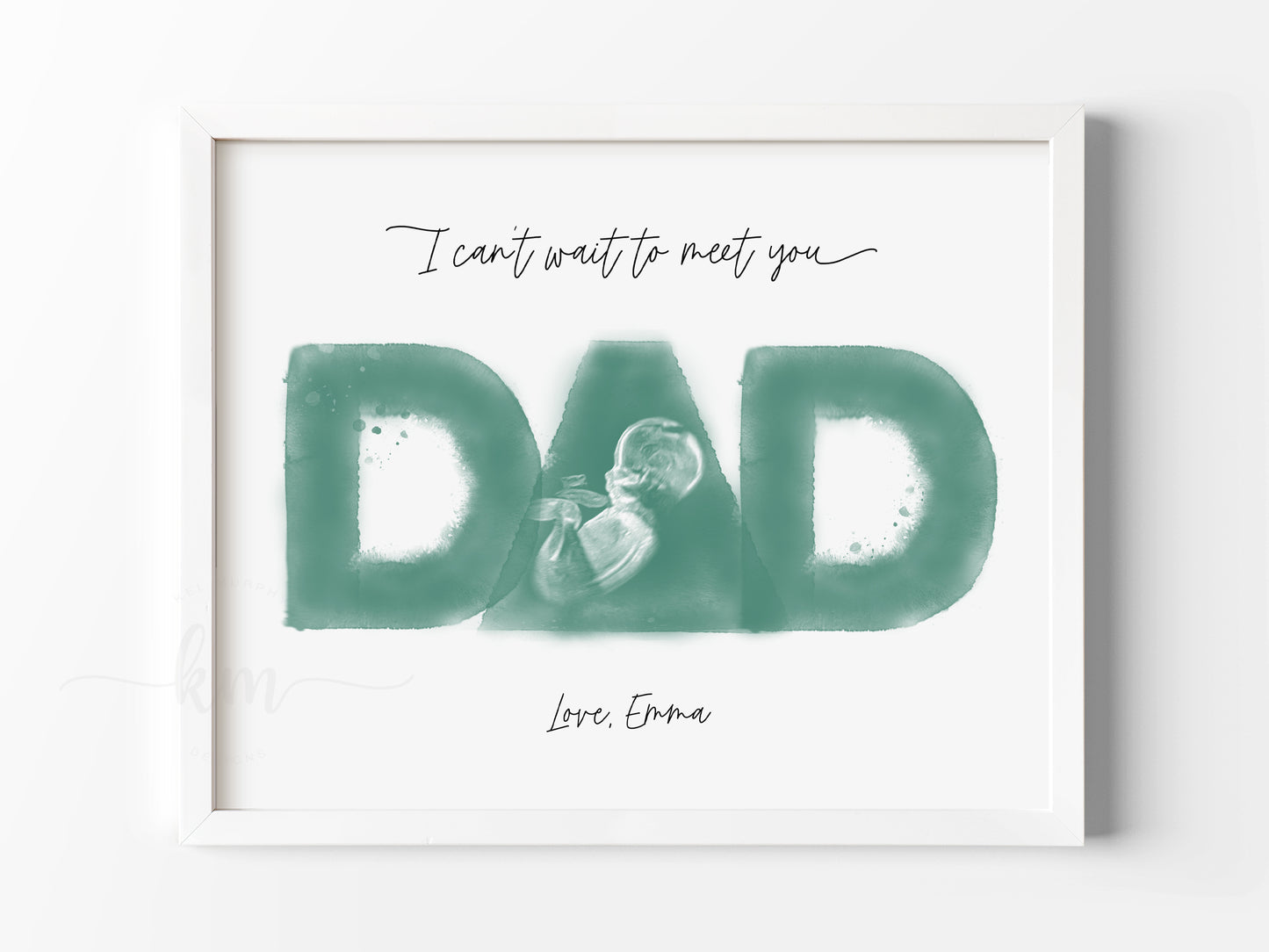 DAD Watercolor Ultrasound Art