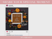 Load and play video in Gallery viewer, Fall Pumpkins Digital Pregnancy Announcement
