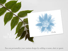 Load image into Gallery viewer, IVF embryo flower watercolor personalized art print fertility surrogate gift

