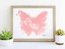 Load image into Gallery viewer, Butterfly Watercolor Ultrasound Art
