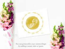 Load image into Gallery viewer, Sonogram ultrasound personalized art print heartbeat wave new mom gift
