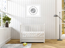 Load image into Gallery viewer, Ultrasound art print framed nursery wall new parent gift baby heartbeat wave
